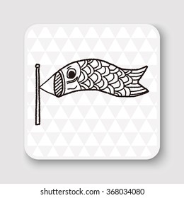 Japanese  kite doodle