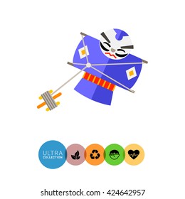 Japanese Kite Flat Icon