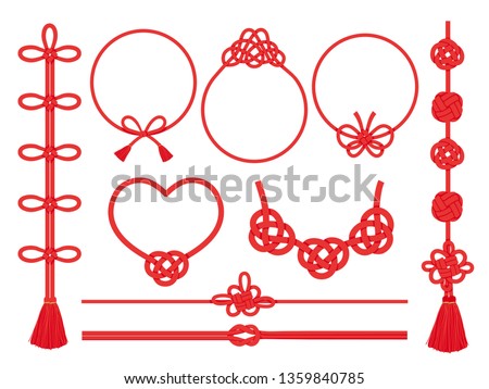 Japanese knot vector frame and line set.