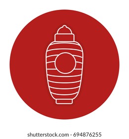 japanese lamp isolated icon