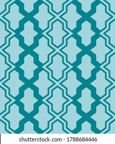 Japanese Lantern Chain Vector Seamless Pattern