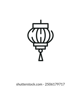 Japanese Lantern icon. Simple Japanese Lantern icon for social media, app, and web design. Vector illustration.