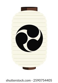 Japanese Lantern Vector Illustration_Mitsudomoe Crest
Translating: Mitsudomoe Crest(three-pronged crest)
