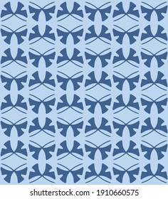 Japanese Leaf Motif Vector Seamless Pattern