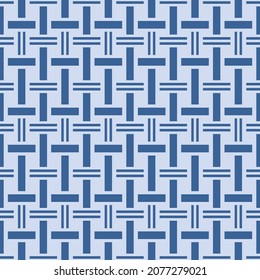 Japanese Line Weave Vector Seamless Pattern