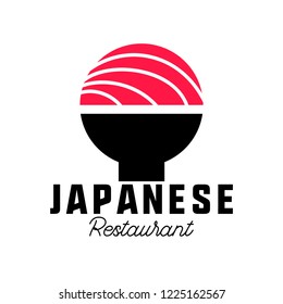 Japanese logo for Japanese restaurant. vector illustration