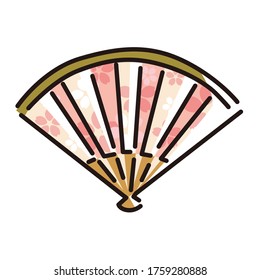 Japanese lucky charm card. 
This is a fan.