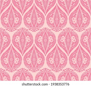 Japanese Luxury Botanical Leaf Vector Seamless Pattern