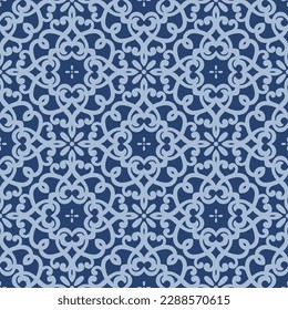 Japanese Luxury Flower Motif Vector Seamless Pattern