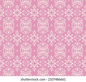 Japanese Luxury Flower Wallpaper Vector Seamless Pattern