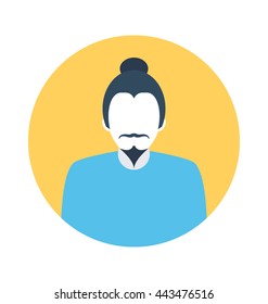 Japanese Man Vector Icon