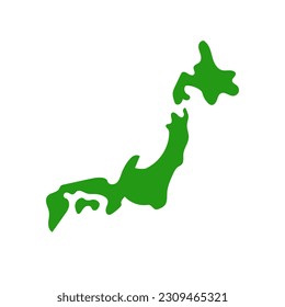 Japanese map icon. Japan. Vector.