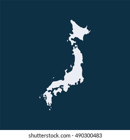 Japanese Map.Vector illustration
