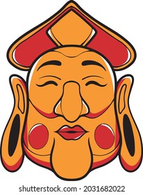 japanese mask design vector  illustration