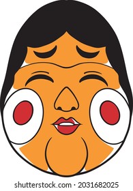 japanese mask design vector  illustration