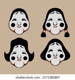 japanese mask vector illustration made especially for advertising branding needs and more