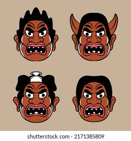 japanese mask vector illustration made especially for advertising branding needs and more