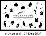 Japanese means "a set of simple hand-drawn style vegetable illustrations." It is.
There are carrots, tomatoes, pumpkins and onions.