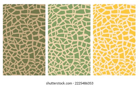 Japanese melon texture for pattern, Vector eps 10, perfect for wallpaper or design elements