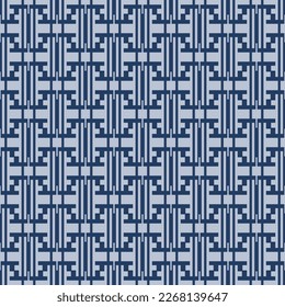 Japanese Mesh Motif Vector Seamless Pattern