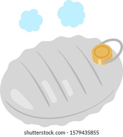 Japanese metallic hot water bottle