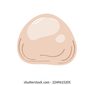 Japanese mochi rice dessert. Vector illustration isolated on white background	