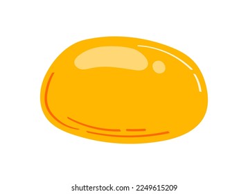 Japanese mochi rice dessert. Vector illustration isolated on white background	