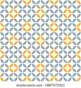 Japanese motif cute baby pattern traditional Japan geometric ornament. Minimalist background simple geo all over print block for kids fashion textile, towel, shirt fabric, interior wallpaper, cards.