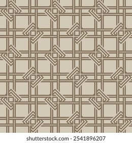 Japanese Net Diamond Weave Vector Seamless Pattern