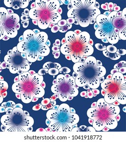 Japanese new pattern seamless vector in graphic style background for fabric,textile,Advertising work,Publication,Vector Illustration design
