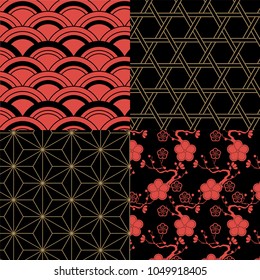 Japanese new pattern seamless vector in graphic style background for fabric,textile,Advertising work,Publication,Vector Illustration design.