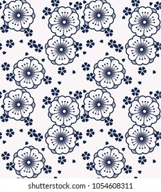 Japanese new pattern seamless vector in graphic style background for fabric,textile,Advertising work,Publication,Vector Illustration design