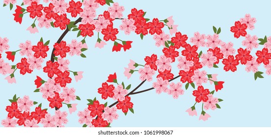 Japanese new pattern seamless vector in graphic style background for fabric,textile,Advertising work,Publication,Vector Illustration design