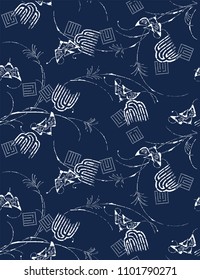 Japanese new pattern seamless vector in graphic style background for fabric, textile, Advertising work, Publication, Vector Illustration design