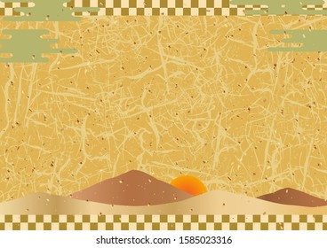 Japanese new year background rising sun