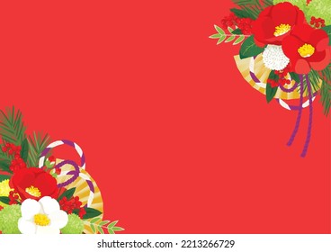 Japanese New Year Ornament background.