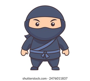 japanese ninja assassin fighter cartoon drawing style