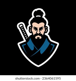 JAPANESE NINJA TEMPLATE MASCOT LOGO
