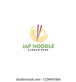 Japanese Noodle Logo Vector