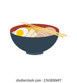 japanese noodle simple design
isolated on white background