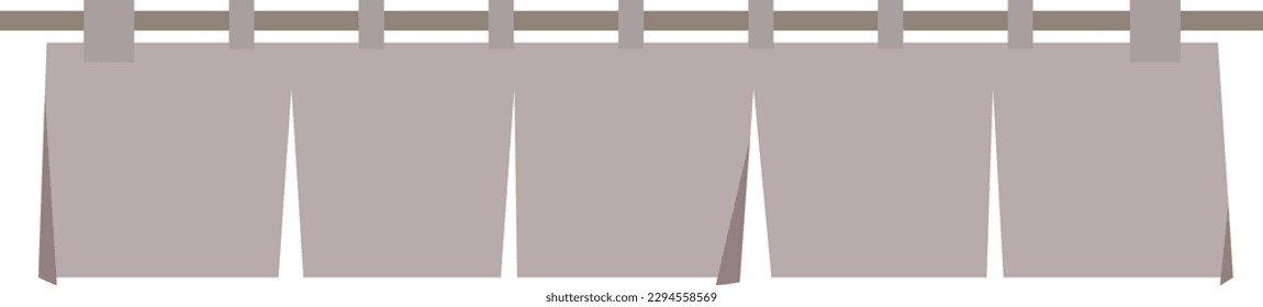 Japanese noren curtain. Door or shop curtain banner in Japan. Decoration.