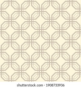 Japanese Octagon Petal Vector Seamless Pattern