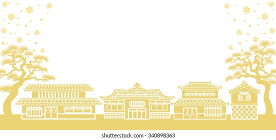 Japanese Old-fashioned town