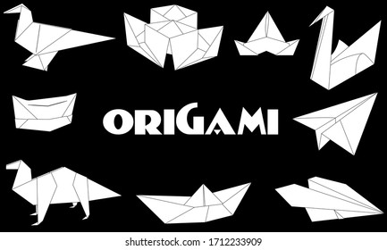 Japanese origami art children's paper toys