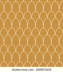 Japanese Ornamental Vector Background. Art Deco Seamless Pattern. Geometric decorative texture.