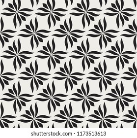 Japanese Ornamental Vector Background. Art Deco Floral Seamless Pattern. Geometric decorative texture.