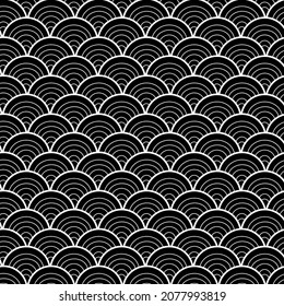 Japanese ornamental vector background. Geometric decorative texture pattern