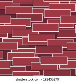 Japanese Overlap Brick Vector Seamless Pattern