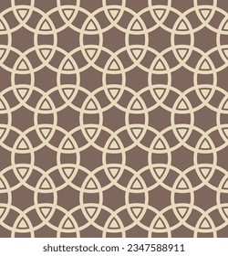 Japanese Overlap Circle Vector Seamless Pattern