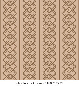 Japanese Overlap Diamond Chain Vector Seamless Pattern